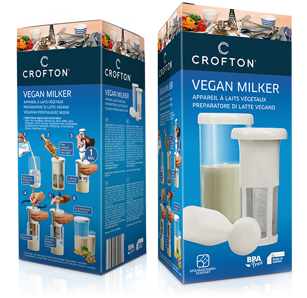 Diseño de packaging Crofton Vegan Milker