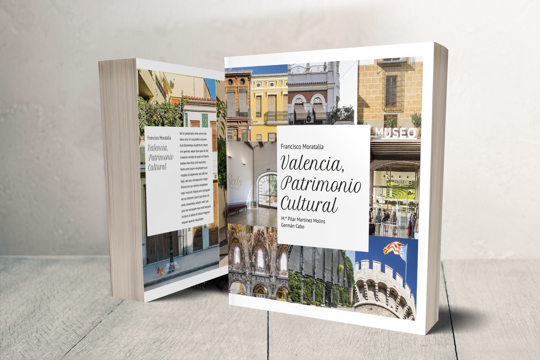 Diseño de libroValencia patrimonio cultural para Editorial Sargantana