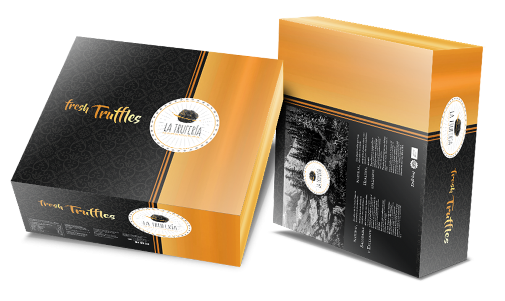 Diseño de packaging La Trufería fresh Trufffles