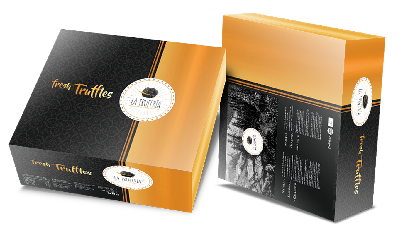 Diseño de packaging La Trufería fresh Trufffles