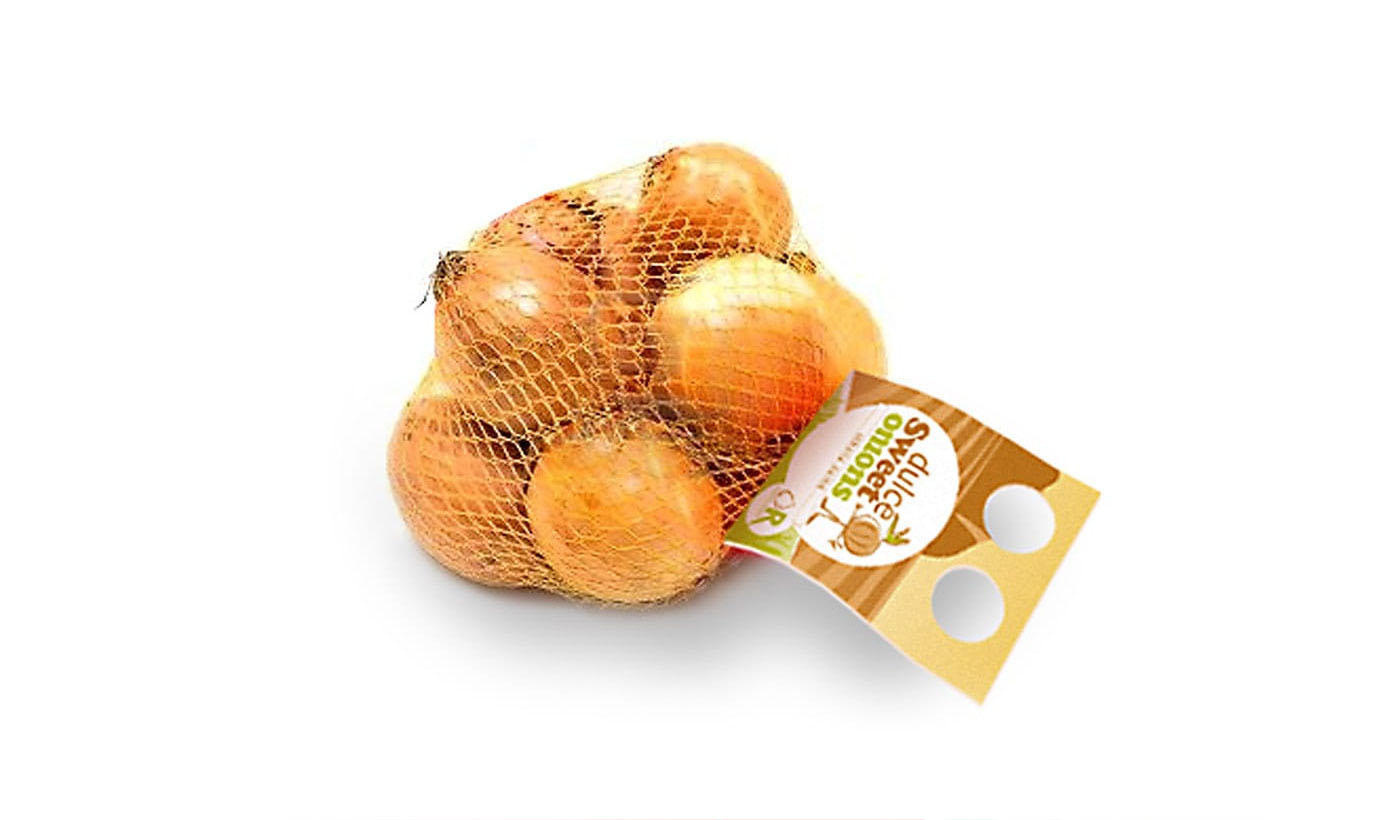 Diseño de packaging para cebollas dulce Sweet onions