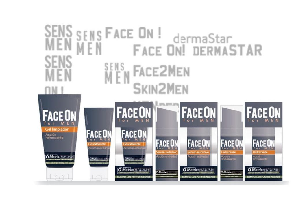 Bocetos diseño de packaging y proceso de naming para proyecto Face On Nelly for MEN